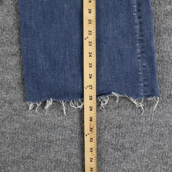 Rag Bone Jeans Womens 32 Blue Sofie High Rise Ultra Wide Leg Frayed Hem Casual - Picture 13 of 16